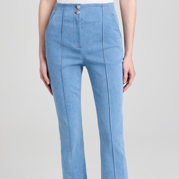 Veronica Beard Kean Pant, Denim - Picture 4 of 5